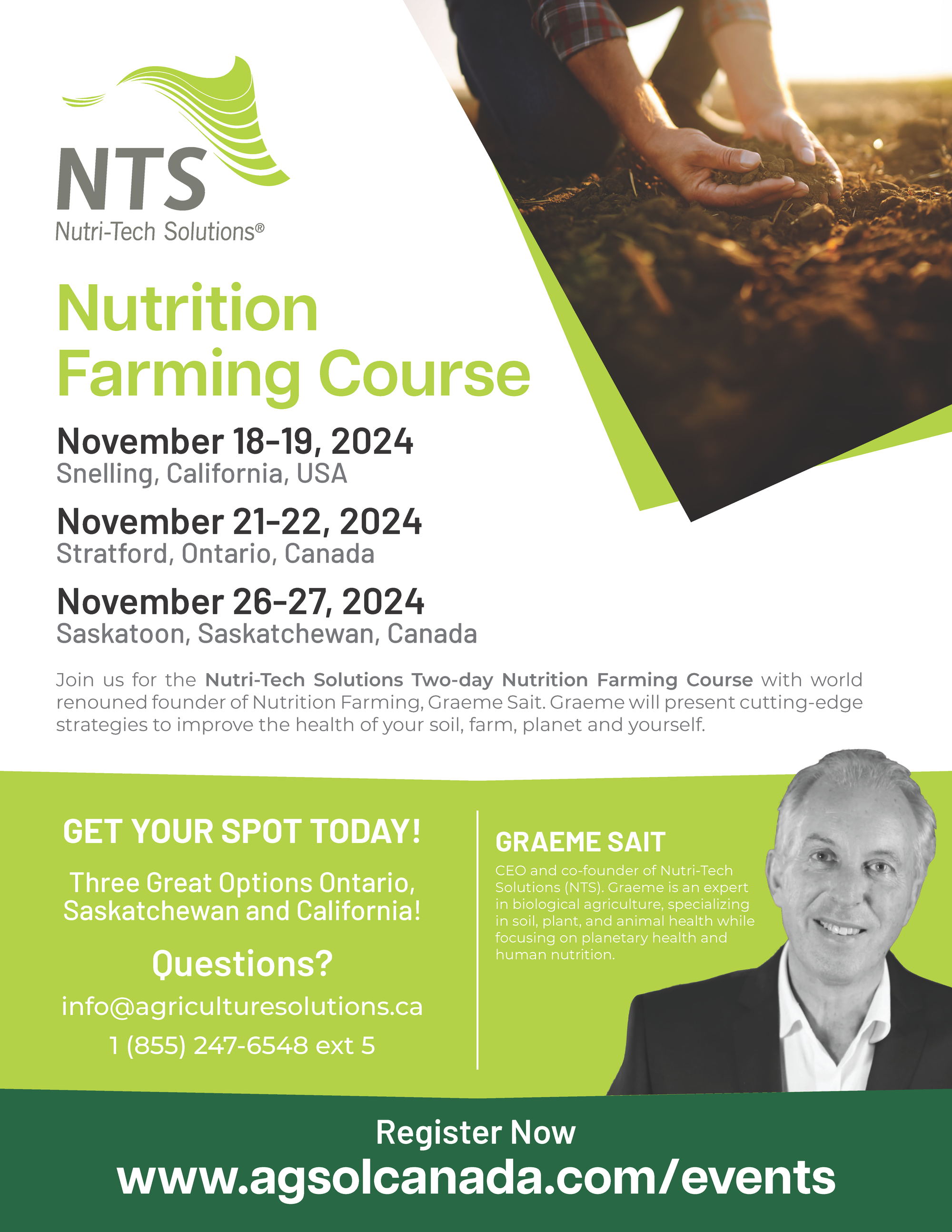 North American Seminar Tour with Graeme Sait - November 2024